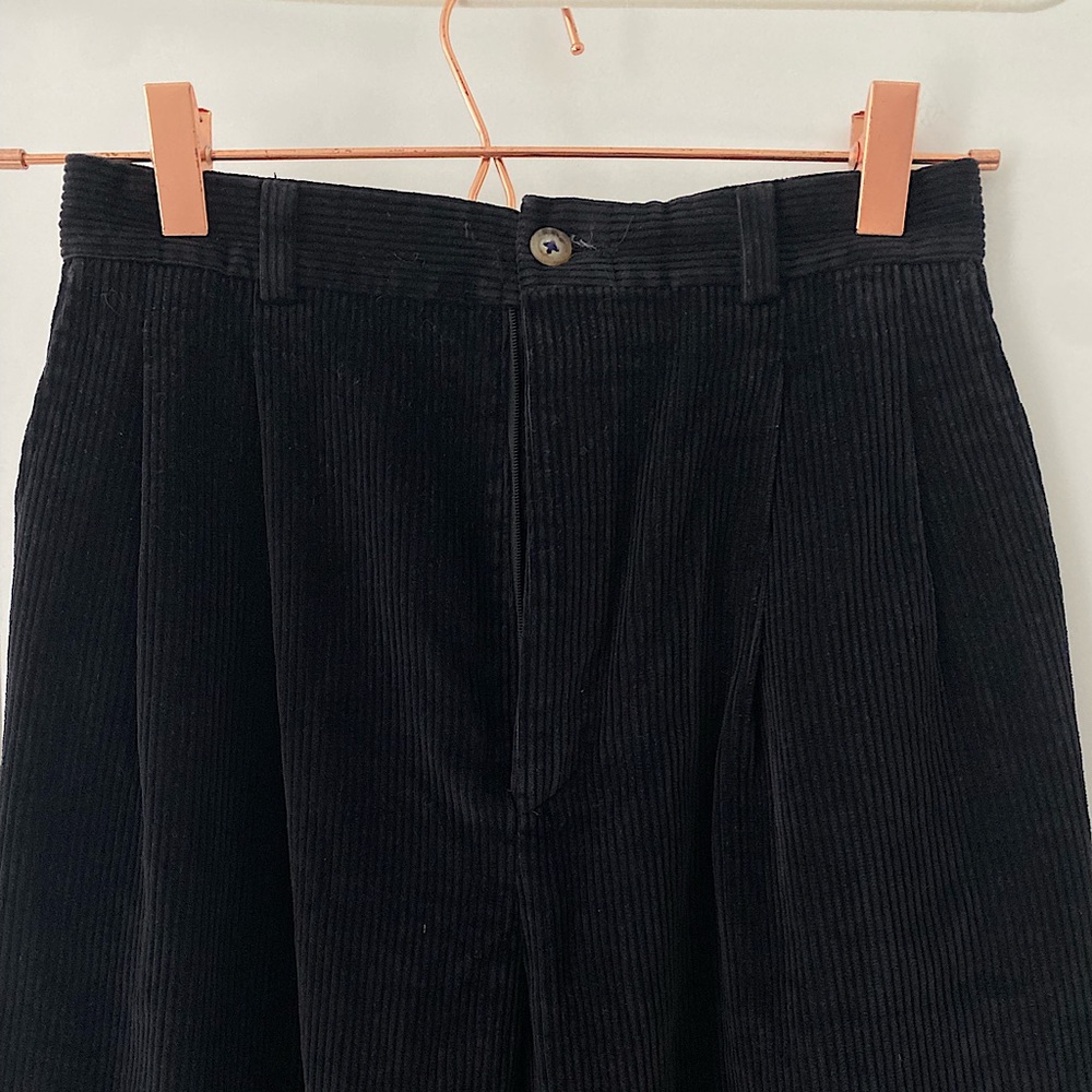 VINTAGE JCRWW Black High-Waisted Corduroy Pants